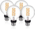 G25(G80) 6W LED Globe Light Bulbs, Warm White 2700K, 6W Equivalent to 60W, 600LM E26 Base Dimmable with 80+ CRI, Vintage Edison LED Filament Clear...