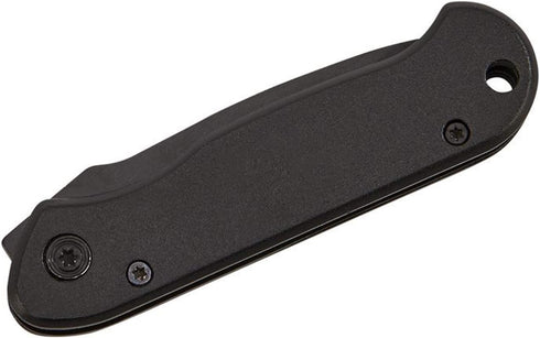 All Matte Black Locking Pocket Knife, Stainless Steel Blade, Aluminum Handle, 3.5" L Folded. 6" L When Opened, Gift Box Included...