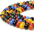 Natural Stone Beads Colorful Agate Round Loose Beads for DIY Necklace Bracelat Jewelry Making (10mm)...
