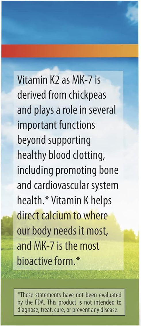 Carlson - Super Daily K2, 45 mcg Liquid Vitamin K, Bone Health, K2 Vitamin, Vitamin K Supplement, Vitamin K-2 MK7, Unflavored, 360 Drops (10.16 mL...