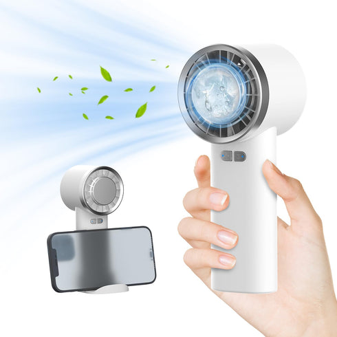 Portable Mini Handheld Fan with Active Cooling Technology, Small Hand Fan for Travel, Instant Ice-Compress Face Fan, Personal Lash Fan for Make Up...