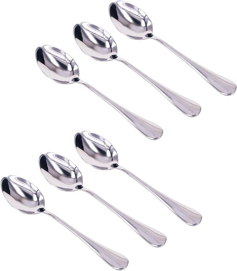 KINGSUPER Stainless Steel Table Soup Spoon(Set of 6)...
