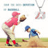 ZRAY Inspiration Baseball Jersey Number Necklace Stainless Steel Charms Number Pendant for Men Women...