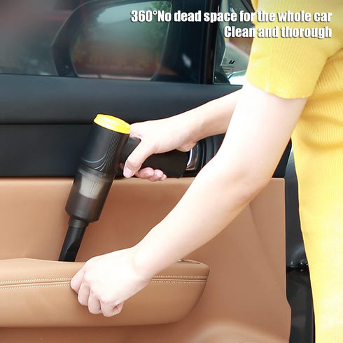 Car Vacuum Cleaner, Car Handheld Vacuum 12000Pa Portable USB Rechargeable for Home (Black)...