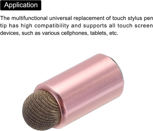 MECCANIXITY 2pcs Magnetic Stylus Pen Tips Fine Conductive Fiber Capacitive Touch Screen Pens Tip Universal Replacement Pink......