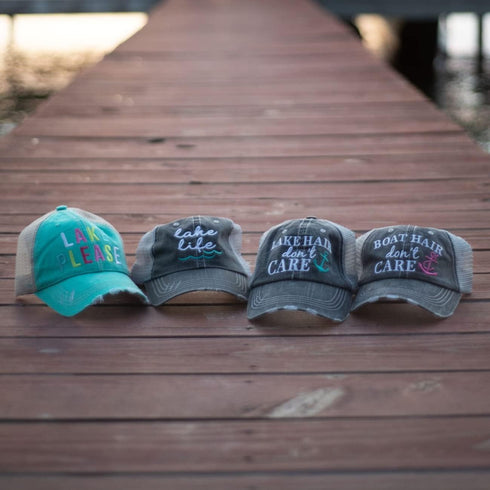 KATYDID Boat Hair Don’t Care Baseball Cap - Trucker Hat for Women - Stylish Cute Sun Hat Mint...