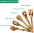 Halloween Idea Utensil Burned Wooden Spoons Set House Warming Wedding Present Slotted Spoon 5 Piece SpoonSet...