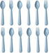 12 Pcs Plastic Toddler Utensils Set 6 Kids Forks and 6 Kids Spoons BPA Free/Dishwasher Safe Toddler Silverware Brightly Colored Kid Plastic Cutler...