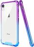 SALAWAT iPhone Xr Case, Clear Slim Anti Scratch Protective Cover with Reinforced Corners - TPU Bumper Shockproof - Blue Purple...