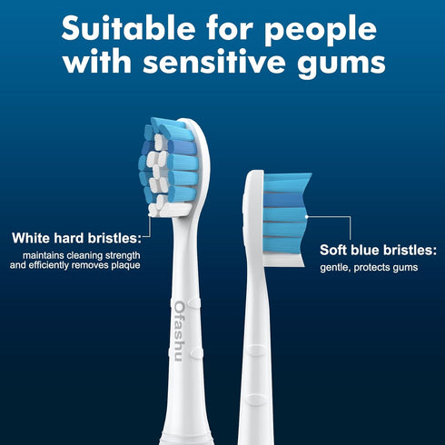 Electric Toothbrush Replacement Heads for Philips Sonicare, Ofashu Brush Head Compatible with Phillips Optimal Gum Care Extra Soft Heads G2 C1 C2 ...