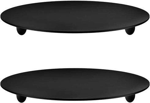 2 Pcs Black 4.3 Inch Iron Candle Holder for Taper Candles, Wedding, Dinning, Party Decoration (11cm Black 2pcs)...