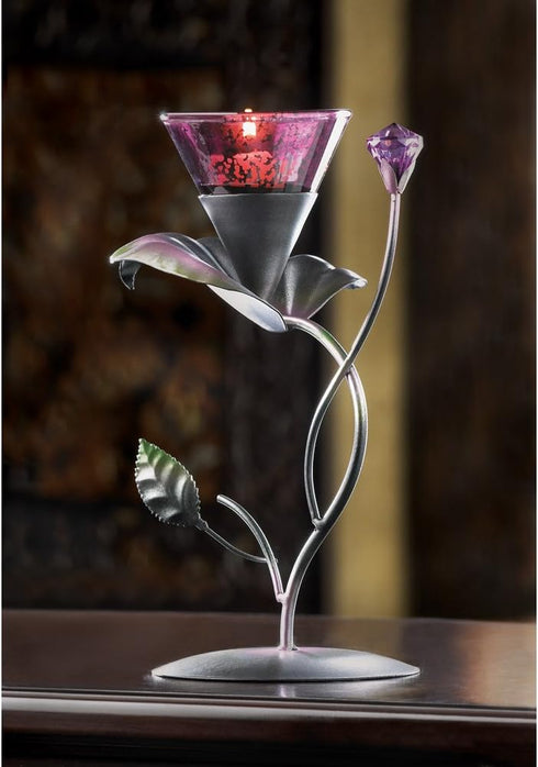 Gifts & Decor Lilac Lily Pad Tealight Candleholder Centerpiece Stand...