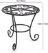 THY COLLECTIBLES Metal Potted Plant Stands Rust Proof Iron Art Flower Pot Holder Rack Steel Short Planter Supports Trivet Floor Garden Pots Contai...