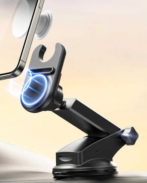 Universal Socket Dashboard Car Mount Works with PopSockets, Magnetic Socket Phone Holders for Dashboard Windshield, Hands Free Car Phone Mount Fit...
