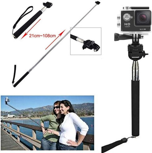VVHOOY Universal Action Camera Accessories Bundle Head Chest Strap Mount/Selfie Stick/Floating Hand Grip Compatible with Dragon Touch/AKASO EK7000...