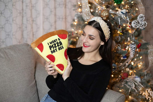 Seymour Butz Plush Pizza - Funny Stuffed Animal Valentine for Girlfriend, Boyfriend, Husband or Wife...