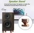 4Pcs Speaker Spikes Stands HiFi Speaker Isolation Stand Cone Shockproof Base Pad Speaker Feet with Non-Slip Rubber Rings for Audio,Speakers,Subwoo...