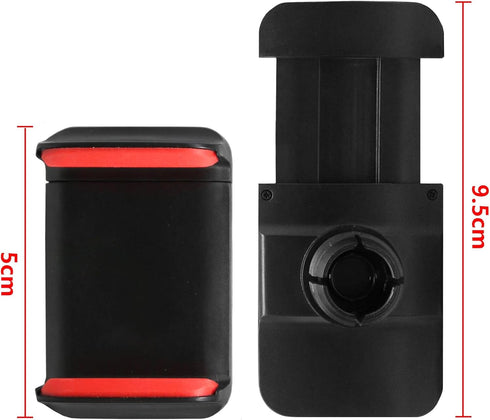 Car Back Seat Phone Holder Mount for Kids, Ring Light Tripod Stand Phone Mount Holder Clamp Post Flexible Direction Adapter Rotatable Monopod Self...
