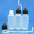 CTFRQC Precision Tip Applicator Bottle 15ml. 4 Needle Tip Squeeze Bottles for Acrylic Painting, DIY Quilling and Paper Craft, Black...