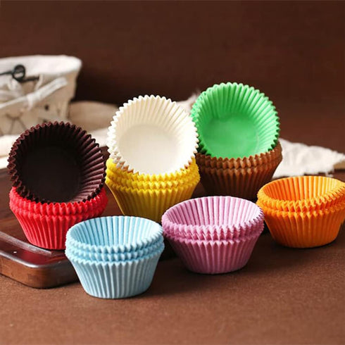 KALAIEN Cupcake Liners Baking Paper Cup Muffin Wrappers for Party 50 Pack (Light Blue)...