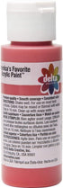 Delta Creative Ceramcoat Acrylic Paint in Assorted Colors (2 oz), 2503, Bright Red...