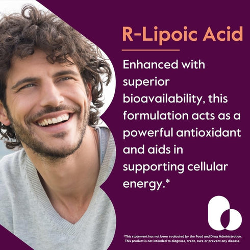 BESTVITE R-Lipoic Acid 200mg Stabilized with Bio-Enhanced Na-RLA (60 Vegetarian Capsules) - No Stearates - No Fillers - Vegan - Gluten Free - Non ...