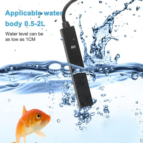 DONGKER Mini Aquarium Heater,USB 5W Submersible Fish Tank Heater with Anti Dry Burn Protection for 0.5-2L Aquarium Fish Tank...