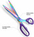 Fabric Scissors, Ultra-Sharp Stainless Steel Sewing Scissors, Professional Titanium Coating Tailor Scissors, Clothing Scissors for Home, 10.5 Inch...