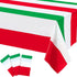 3 Pieces Italian Flag Rectangular Tablecloth Decorations Plastic Red White and Green Italian Flag Design Table Cover for Party Family Gathering Ki...