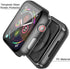 Misxi 2 Pack PC Case with Tempered Glass Screen Protector Compatible with Apple Watch SE 2 (2024) SE Series 6 Series 5 Series 4 40mm, Shockproof P...