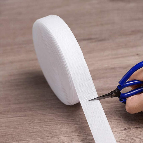 1 Inch x 33 Feet, Sew on Hook and Loop Tape, Non-Adhesive Back Heavy Duty Nylon Strips Fabric Fastener, Hook and Loop Strips for Home, School, Off...