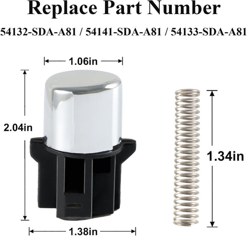 Shifter Shift Knob Button Repair Kit with Spring Compatible with Honda Accord Automatic Transmissions 2.4L 3.0L DX LX EX SE 2003 2004 2005 Replace...