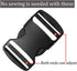 Plastic Buckle - Double Adjustable Quick Side Release Replacement Clip for Webbing Strap...