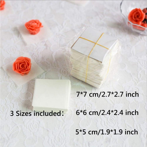EORTA 1500 Pcs Flower Lifter Paper Cream Piping Paper Disposable Piping Flower Transfer Wax Paper Cake Frosting/Icing/Sugar Sheets for Cake Desser...