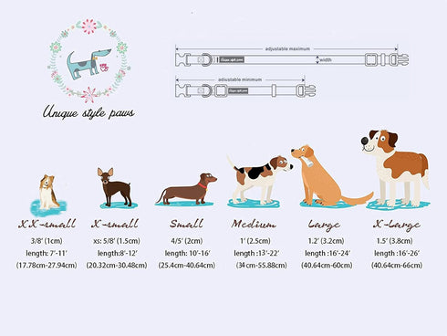 Unique style paws Christmas Dog Collar, Pet Collar Dog Bow tie Collar Gift for Girl or Boy Dogs, Adjustable Dog Collar for X-Large Dogs...