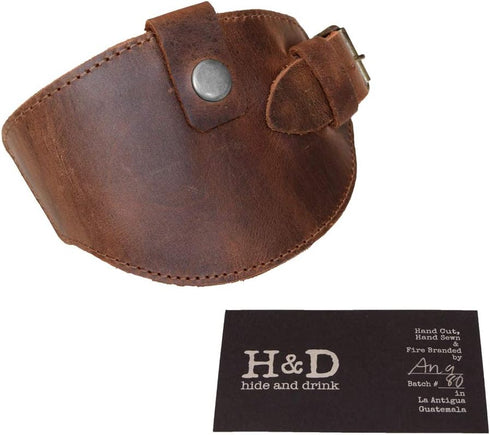 Hide & Drink, Motorcycle Boot Protector with Buckle Closure, Protects Shoe from Shifter, Biker Gear, Shoe Cover, Rustic Guard, Full Grain Leather,...