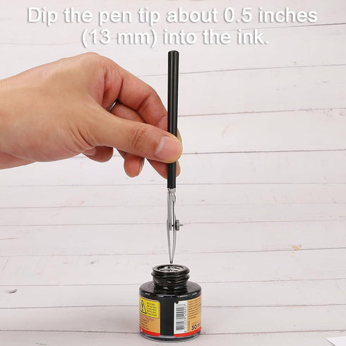 LOONENG Ruling Pen for Masking Fluid, Cross Hinged Ruling Pen for Cartography, Calligraphy, Fine Line Drawing, Suitable for Use with Masking Fluid...