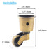 Luomorgo 4 Pack Antique Caster Cups Furniture Casters Wheels Zinc Alloy Swivel Cup Casters Round Cup Castor for Cabinet Piano Table Chair...