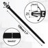 50 Pcs Black Nylon Push Mount Cable Zip Tie,120mm / 4.7Inch Arrow Push Mount Cable Ties, Multi-Purpose Self-locking Wire Wrap Strap...