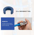Toilet Connector, Toilet Water Supply Line Kit With 1/4 turn 1/2 inch Angle Push Fit Stop & 12" Stainless Steel Flexible Toilet Supply Line...