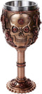 Pacific Giftware Steampunk Gear Head Skull Goblet Wine Chalice 7oz Wine Cup...