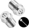 MroMax Pressure Washer Nozzle, 1/4NPT Thread 304 Stainless Steel Spray Tip, 2Pcs (0 Degree, 1.2mm Orifice Diameter) Silver Tone...