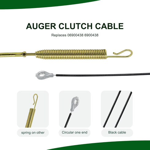 06900438 Upper Traction Auger Clutch Drive Cable Fits Ariens 06900438 Compact 20 24 SNO-Tek 24 28 120V ST24 Snow Blower...