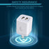 ?5Pcs? USB Plug, Wall Charger Fast Charging Block, Power Adapter Cube 2 Port Charge Travel Brick Cell Quick Chargers Box cargador for iPhone 14 13...
