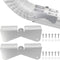 2 Pcs Gutter Extension Hinge, Gutter Downpipe Extension Hinge, Downspout Extension Flip-Up Hinge,Easy DIY Install on Any Size Rectangle or Square ...