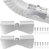 2 Pcs Gutter Extension Hinge, Gutter Downpipe Extension Hinge, Downspout Extension Flip-Up Hinge,Easy DIY Install on Any Size Rectangle or Square ...