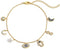 SLOONG Evil Eye Bracelet Anklet Hamsa Hand Bracelet 14K Gold Plated Dainty Bracelet Anklet White Blue Cz Pendant Bracelet Anklet for Women, Adjust...