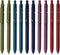 Gel Pens, 10 Pcs 0.5mm Black Ink Pens Fine Point Smooth Writing Pens with Silicone Grip, High-End Series Metal Clip Retractable Pens for Journalin...