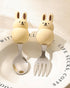Toddler Utensils Baby Fork and Spoon Set with Case Food Grade 18/10 Stainless Steel Kids Silverware for Self Feeding Travel Flatware with Cute Han...