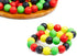 120 Pcs Silicone Rubber Beads Mixed Colors: 120 Beads + 5m Elastic Rope 12mm for Keychain, Bracelets, Necklaces. Green, Yellow, Red, Black. Reggae...